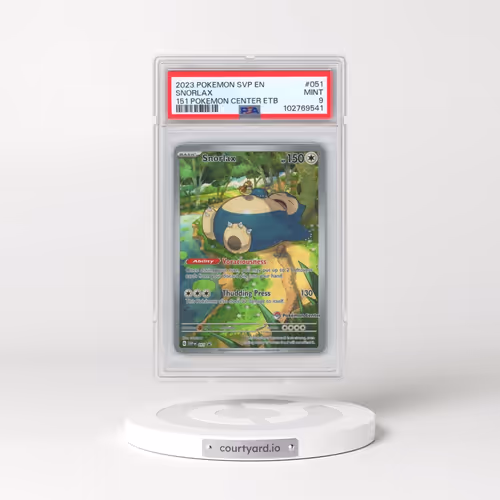 2023 Pokémon Svp EN-SV Black Star Promo #051 Snorlax - 151 Pokemon Center Elite Trainer Box (PSA 9 M