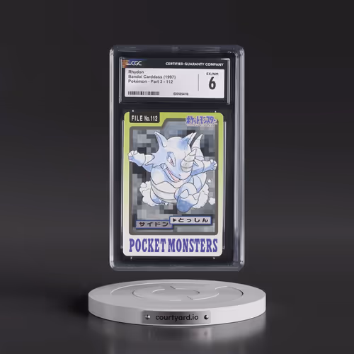 1997 (Pocket Monsters on Bottom) Part 3 #112 Rhydon (CGC 6 EX-NM)