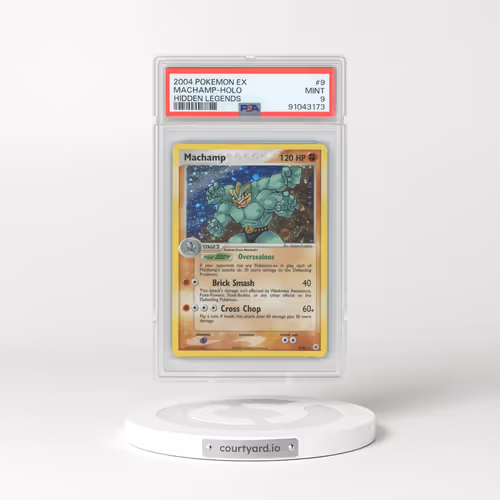 2004 EX Hidden Legends #9 Machamp - Holo (PSA 9 MINT)