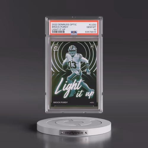 2022 Panini Donruss Optic Light It Up #LU20 Brock Purdy (PSA 10 GEM MINT)