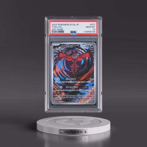 2023 Pokémon Sv3a-Raging Surf #071 Yveltal - Art Rare (PSA 10 GEM MINT)