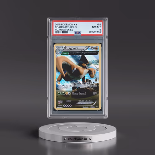 2015 Pokémon XY Roaring Skies #52 Dragonite - Holo (PSA 8 NM-MT)