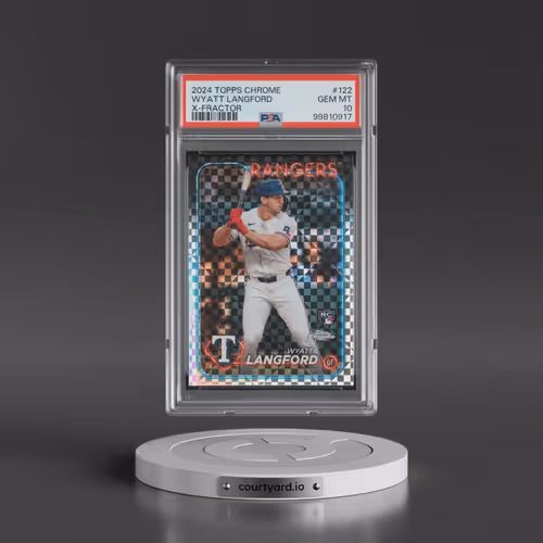 2024 Topps Chrome #122 Wyatt Langford - X-Fractor (PSA 10 GEM MINT)