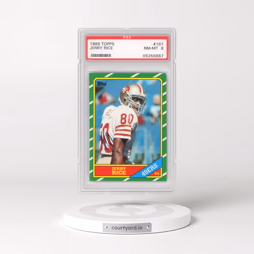 1986 Topps #161 Jerry Rice (PSA 8 NM-MT)