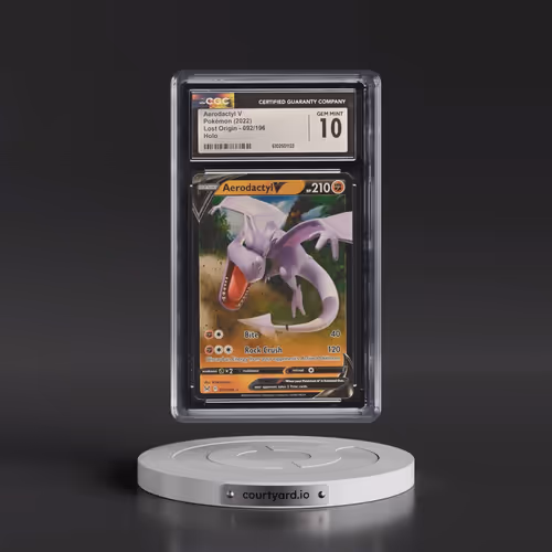 2022 Lost Origin #092/196 Aerodactyl V - Holo (CGC 10 GEM MINT)