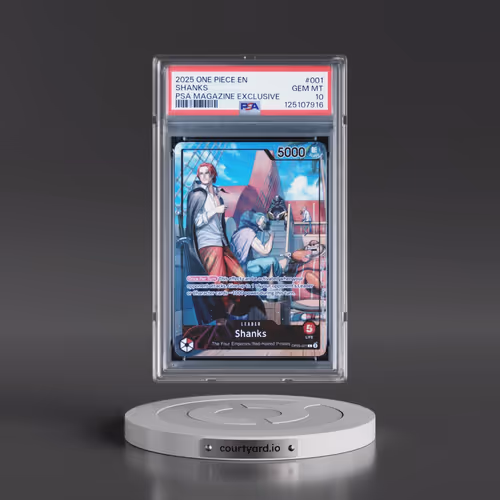 2025 One Piece Promos #001 Shanks - PSA Magazine Exclusive (PSA 10 GEM MINT)