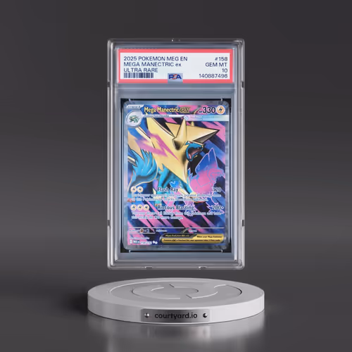2025 Pokémon Meg EN-Mega Evolution #158 Mega Manectric EX - Holo Ultra Rare (PSA 10 GEM MINT)