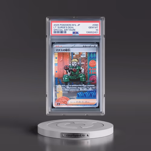 2025 Pokémon M1l-Mega Brave #090 LT. Surge's Deal - Special Art Rare (PSA 10 GEM MINT)