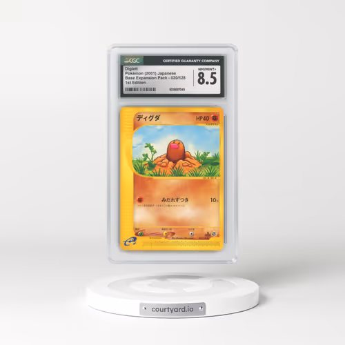 2001 Base Expansion Pack #020/128 Diglett - 1st Edition (CGC 8.5 NM-MT+)