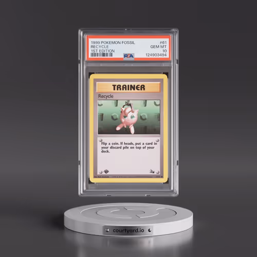 1999 Pokémon Fossil #61 Recycle - 1st Edition (PSA 10 GEM MINT)