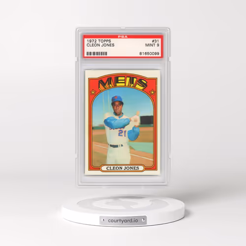 1972 Topps #31 Cleon Jones (PSA 9 MINT)