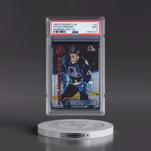 1995 Stadium Club Members Only 50 #47 Peter Forsberg (PSA 9 MINT)