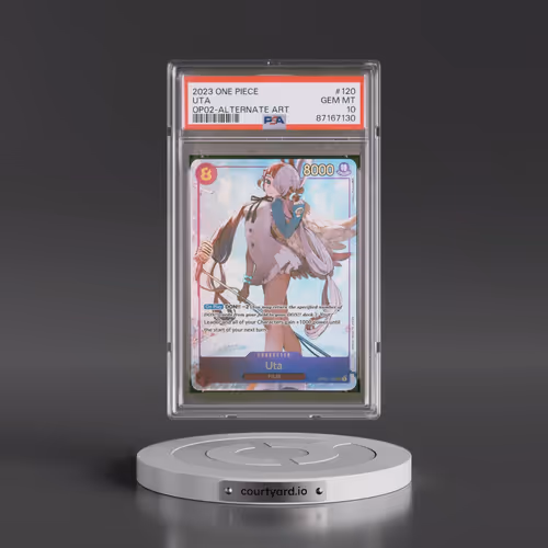 2023 One Piece OP02-Paramount War #120 Uta - Alternate Art (PSA 10 GEM MINT)