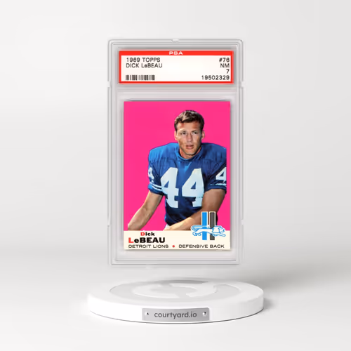 1969 Topps #76 Dick LeBeau (PSA 7 NM)