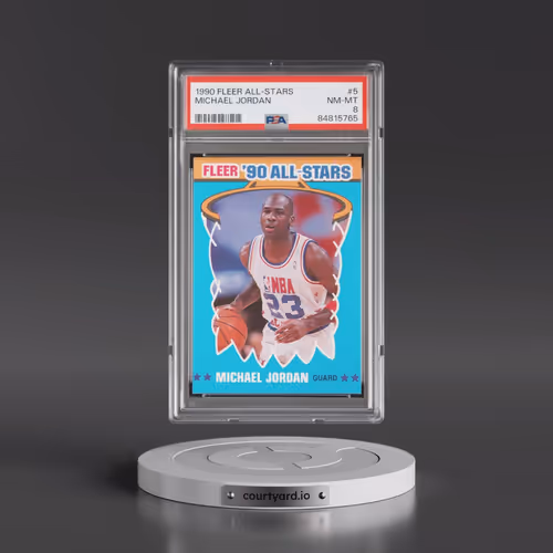 1990 Fleer All-Stars #5 Michael Jordan (PSA 8 NM-MT)