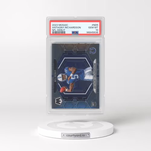 2023 Panini Mosaic NFL Debut #ND5 Anthony Richardson (PSA 10 GEM MINT)