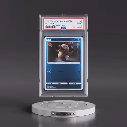 2019 Pokémon Sun & Moon Detective Pikachu #9 Psyduck (PSA 9 MINT)
