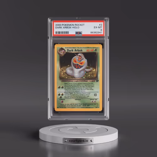 2000 Pokémon Rocket #2 Dark Arbok - Holo (PSA 6 EX-MT)