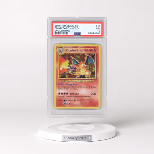 2016 Pokémon XY Evolutions #11 Charizard - Holo (PSA 7 NM)