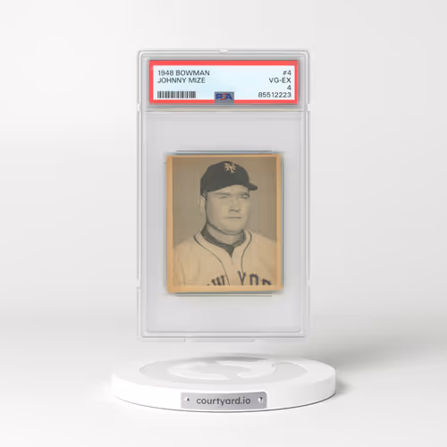 1948 Bowman #4 Johnny Mize (PSA 4 VG-EX)