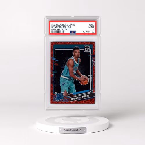 2023 Panini Donruss Optic #219 Brandon Miller - Red Velocity (PSA 9 MINT)