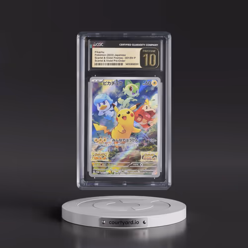 2022 Scarlet & Violet Promos #001/SV-P Pikachu - Scarlet & Violet Pre-Order (Holo) (CGC 10 PRIST
