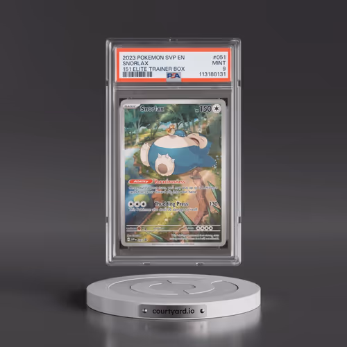 2023 Pokémon Svp EN-SV Black Star Promo #051 Snorlax - 151 Elite Trainer Box (PSA 9 MINT)
