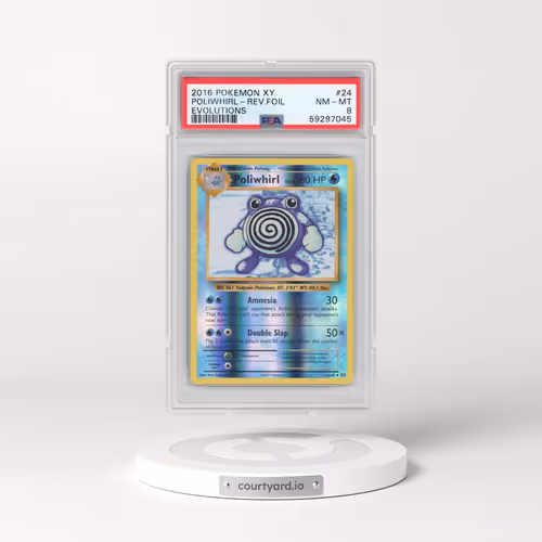 2016 Pokémon XY Evolutions #24 Poliwhirl - Reverse Foil (PSA 8 NM-MT)