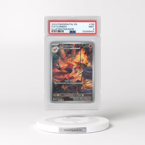 2023 Pokémon Pal EN-Paldea Evolved #199 Fletchinder - Illustration Rare (PSA 9 MINT)