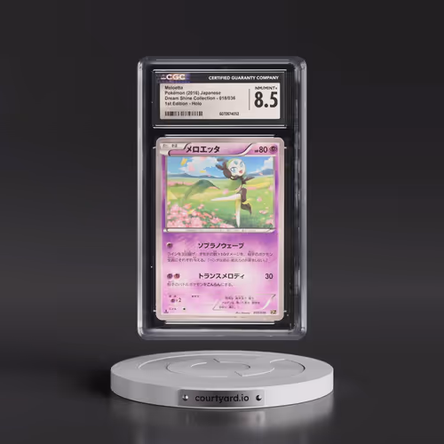 2016 Mythical & Legendary Dream Shine Collection #018/036 Meloetta - 1st Edition Holo (CGC 8.5 NM-MT
