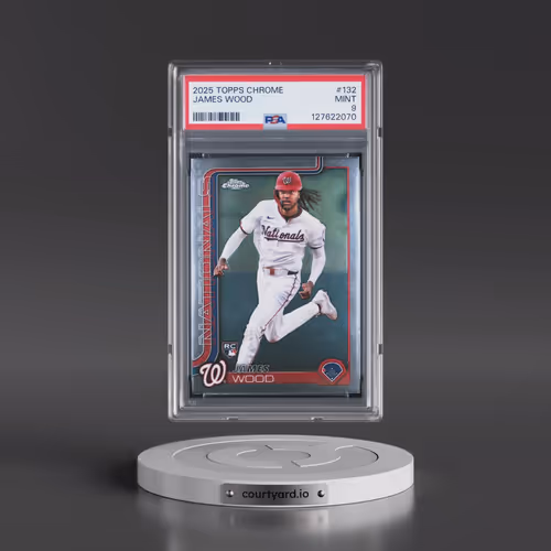 2025 Topps Chrome #132 James Wood (PSA 9 MINT)