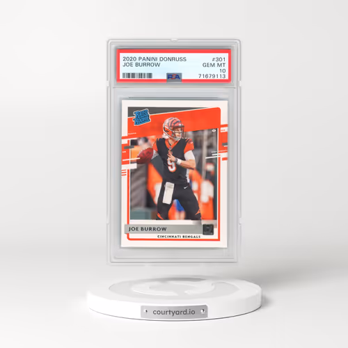 2020 Panini Donruss #301 Joe Burrow (PSA 10 GEM MINT)