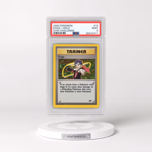 2000 Pokémon Gym Challenge #19 Koga - Holo (PSA 9 MINT)