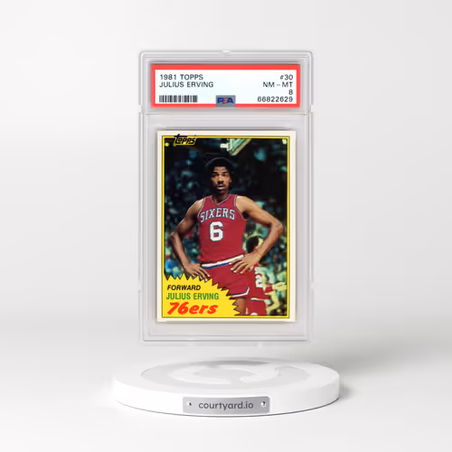 1981 Topps #30 Julius Erving (PSA 8 NM-MT)