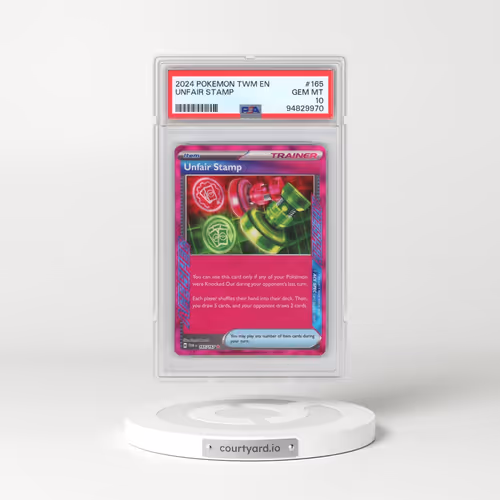 2024 Pokémon Twm EN-Twilight Masquerade #165 Unfair Stamp (PSA 10 GEM MINT)