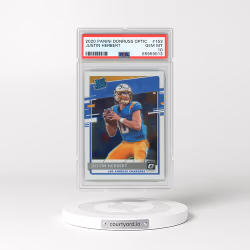 2020 Panini Donruss Optic #153 Justin Herbert (PSA 10 GEM MINT)