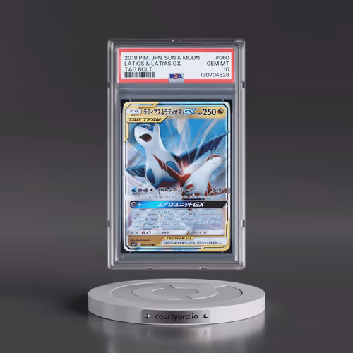 2018 Pokémon Sun & Moon Tag Bolt #060 Latias & Latios GX - Holo (PSA 10 GEM MINT)
