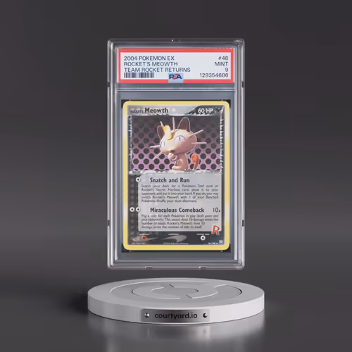 2004 Pokémon EX Team Rocket Returns #46 Rocket's Meowth (PSA 9 MINT)