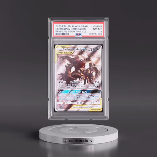 2020 Pokémon SM Black Star Promo #SM241 Umbreon & Darkrai GX - Holo Tag Team Powers Collection (PSA