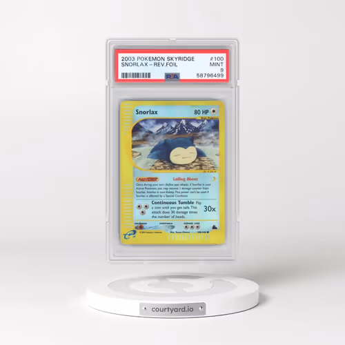 2003 Pokémon Skyridge #100 Snorlax - Reverse Foil (PSA 9 MINT)