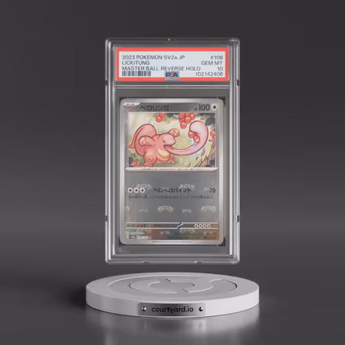 2023 Pokémon Sv2a-Pokemon 151 #108 Lickitung - Reverse Holo Master Ball (PSA 10 GEM MINT)