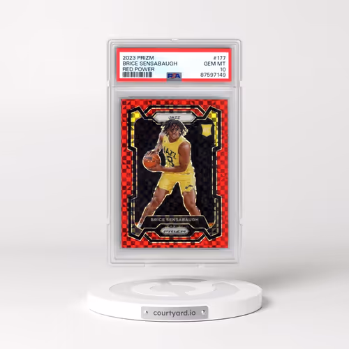 2023 Panini Prizm #177 Brice Sensabaugh - Red Power (PSA 10 GEM MINT)