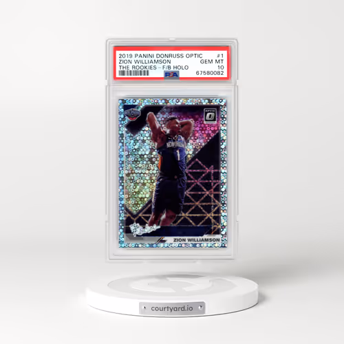 2019 Panini Donruss Optic the Rookies #1 Zion Williamson - Fast Break Holo (PSA 10 GEM MINT)