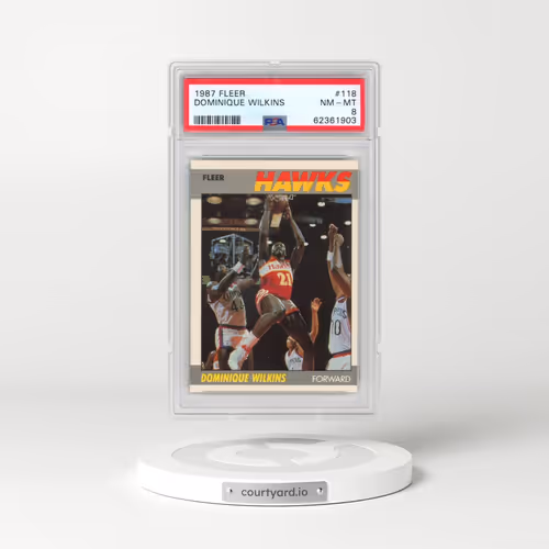 1987 Fleer #118 Dominique Wilkins (PSA 8 NM-MT)