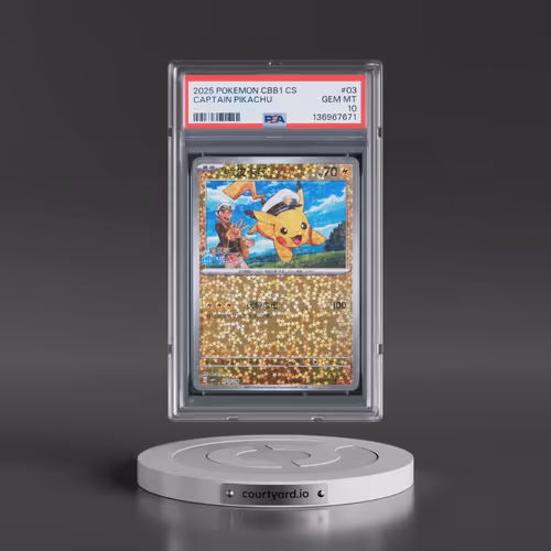 2025 Pokémon Simplified CBB1 C-Gem Pack Vol 1 #03 Captain Pikachu (PSA 10 GEM MINT)