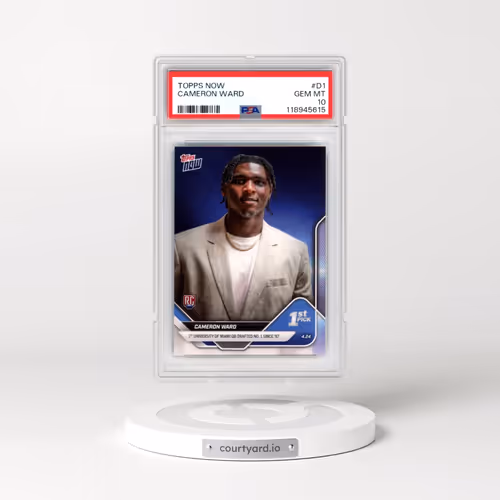 2025 Topps Now #D1 Cameron Ward (PSA 10 GEM MINT)