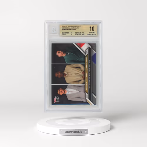 2024 Topps Now Draft #DRSW Alex Sarr/Victor Wembanyama/Zaccharie Risacher (BGS 10 PRISTINE)