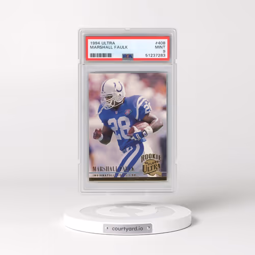 1994 Ultra #408 Marshall Faulk (PSA 9 MINT)
