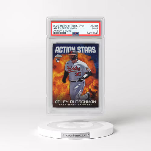 2023 Topps Chrome Update Action Stars #ASC1 Adley Rutschman (PSA 9 MINT)