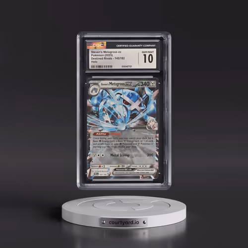 2025 Pokémon Dri EN-Destined Rivals #145 Steven's Metagross EX - Holo (CGC 10 GEM MINT)